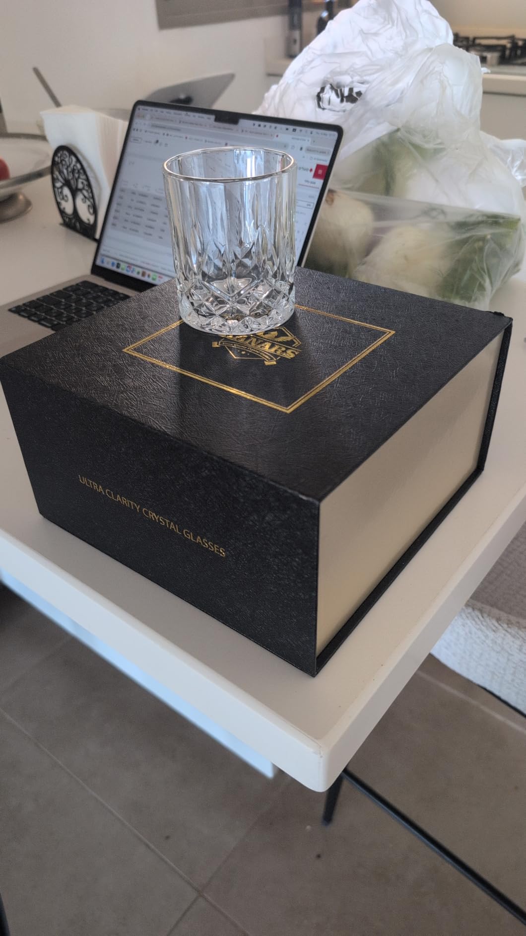 KANARS Whiskey Glasses Set of 6 with Elegant Gift Box for Liquor Scotch Rum | 10 Oz Premium Old Fashioned Crystal Glass Tumbler Bourbon Gifts for Birthday Thanksgiving Christmas Housewarming customer photo 1