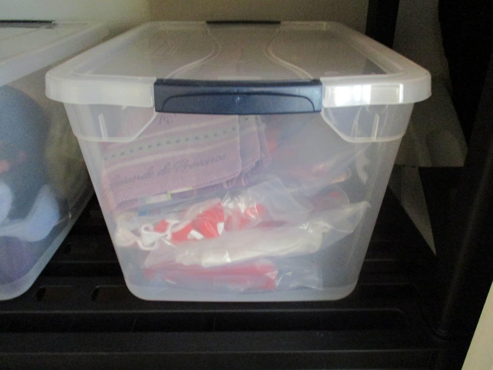 Rubbermaid Cleverstore Clear 32 Qt, 6 Pack Stackable Plastic Storage Bins with Lids customer photo 1