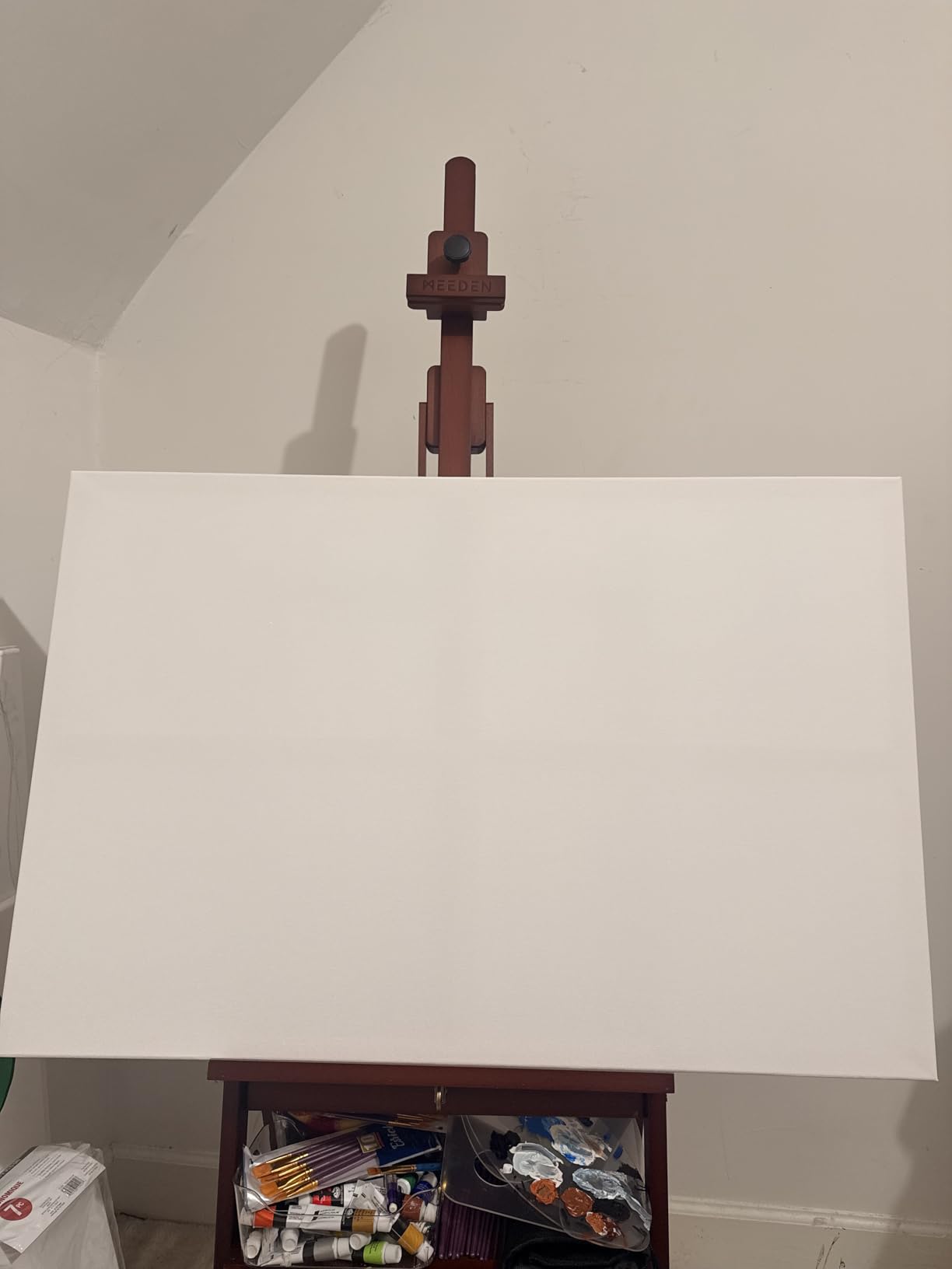 MEEDEN Studio H-Frame Easel with Storage Drawer - Adjustable (60