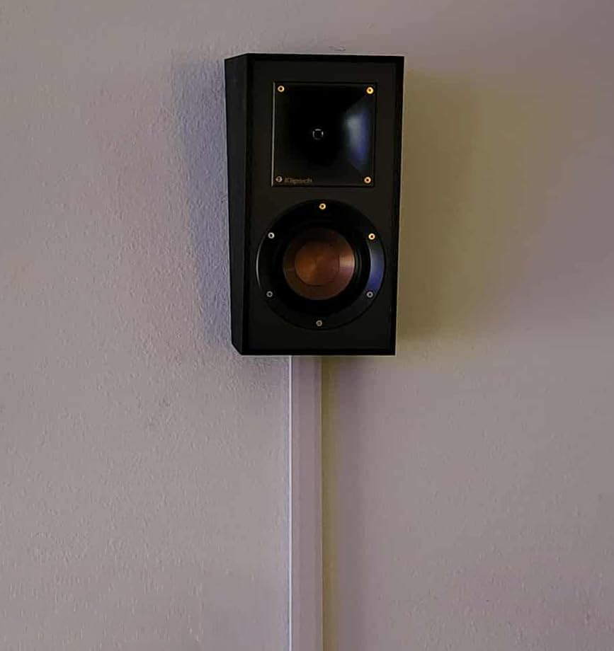 Klipsch Reference R-26FA Floorstanding Speaker, Black, Pair | Includes 2 Floorstanding Speakers, front grilles and top grilles for Dolby Atmos, home theater and immersive audio customer photo 1