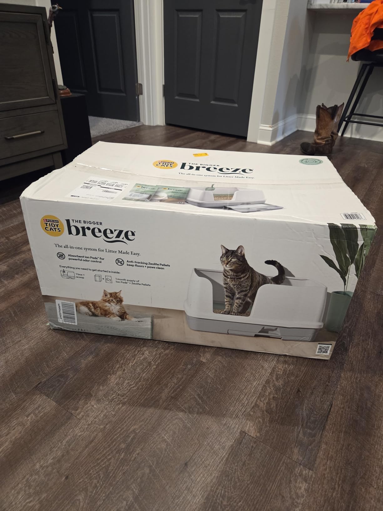 Purina Tidy Cats Breeze Litter Box System Kit with Pellet Cat Litter, XL Litter Box and Litter Box Pads customer photo 2