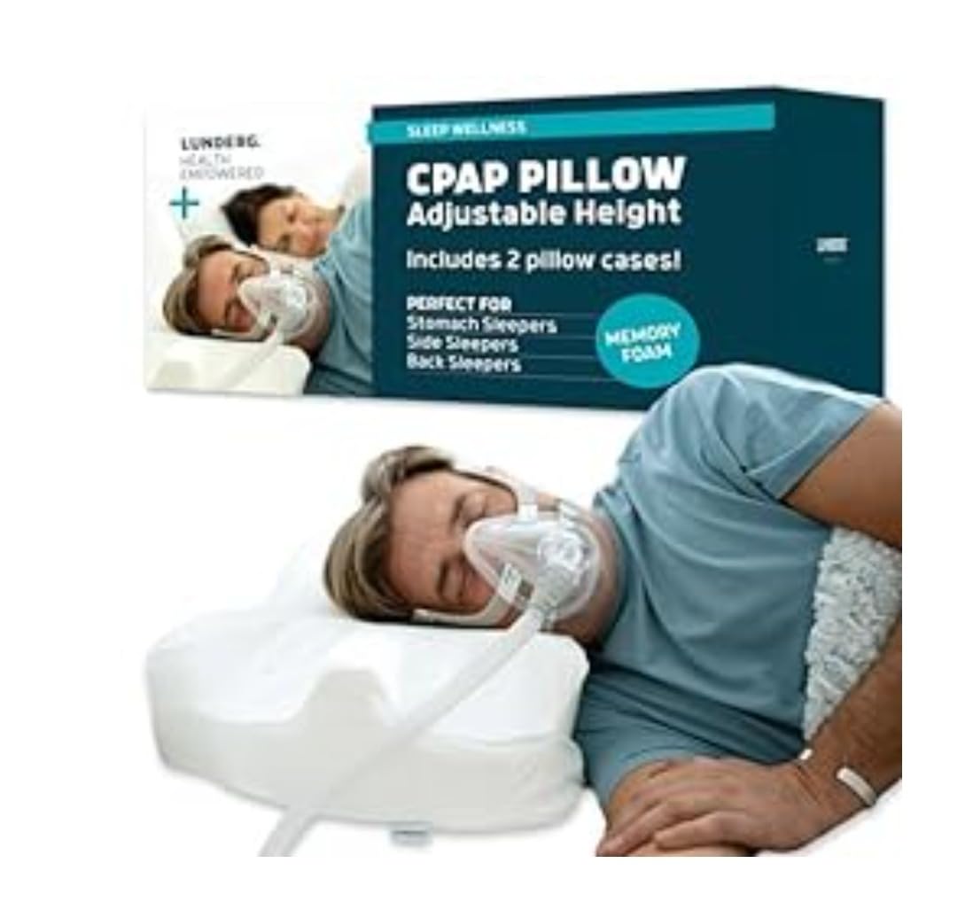Lunderg CPAP Pillow for Side & Back Sleepers - Memory Foam customer photo 2