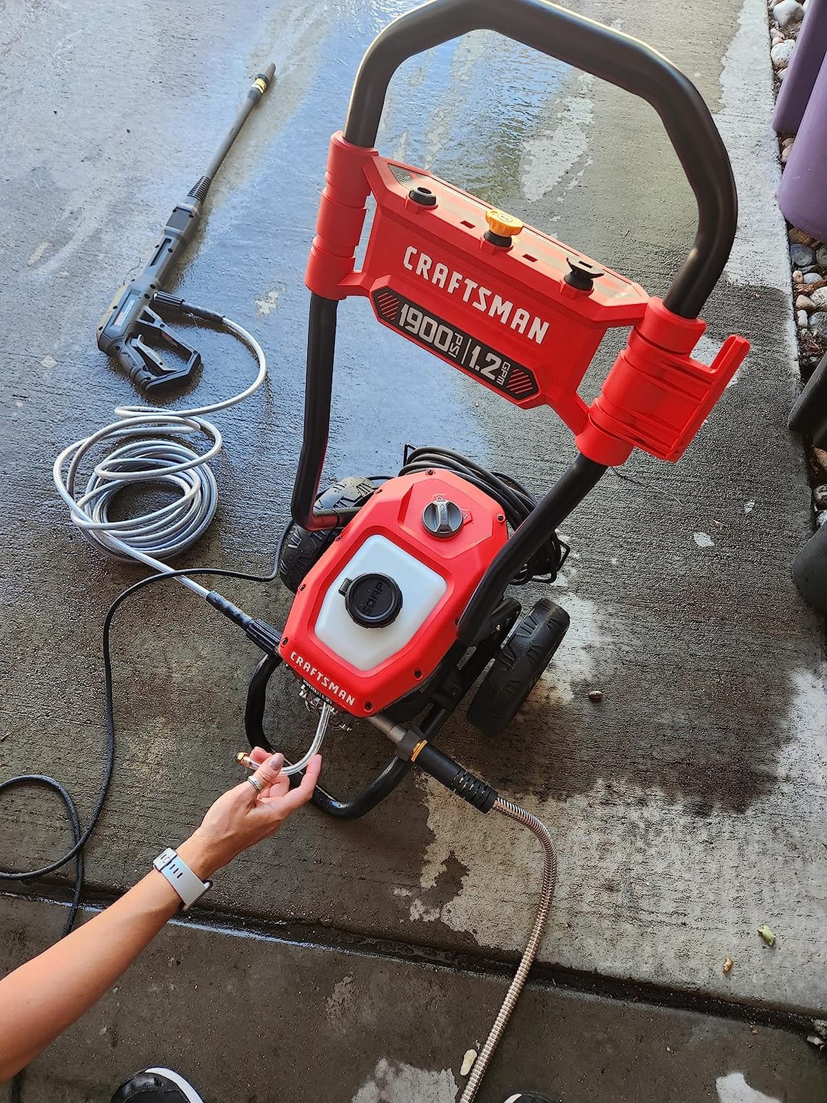 CRAFTSMAN Electric Pressure Washer, Cold Water, 1900-PSI, 1.2-GPM, Corded (CMEPW1900) customer photo 1