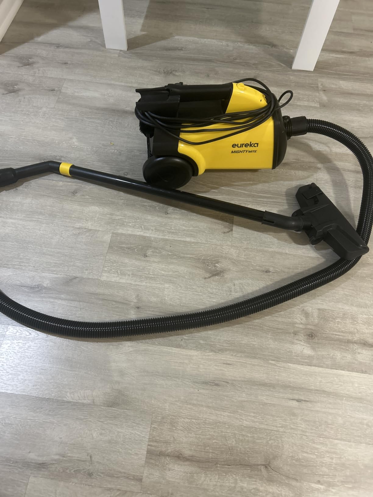 Eureka 3670M Canister Cleaner, Lightweight Powerful Vacuum for Carpets and Hard Floors, w/ 5bags, Yellow customer photo 2