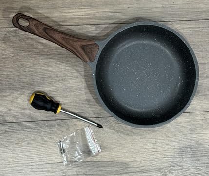 SENSARTE Nonstick Frying Pan Skillet, Swiss Granite Coating Omelette Pan, Healthy Stone Cookware Chef's Pan, PFOA Free (9.5 Inch) customer photo 2