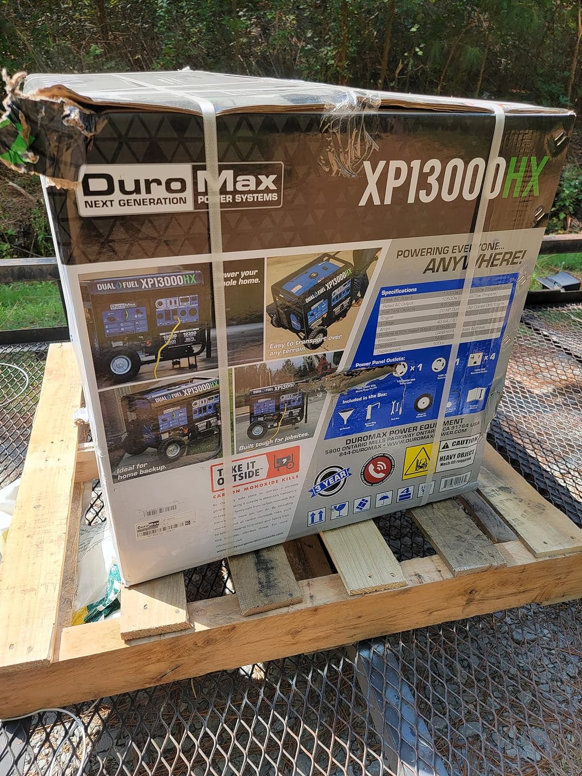 DuroMax XP13000HX 13,000-Watt Dual Fuel Portable Generator - Gas & Propane, Electric Start, Whole Home Power Backup, Transfer Switch Ready, RV & Emergency Ready customer photo 2