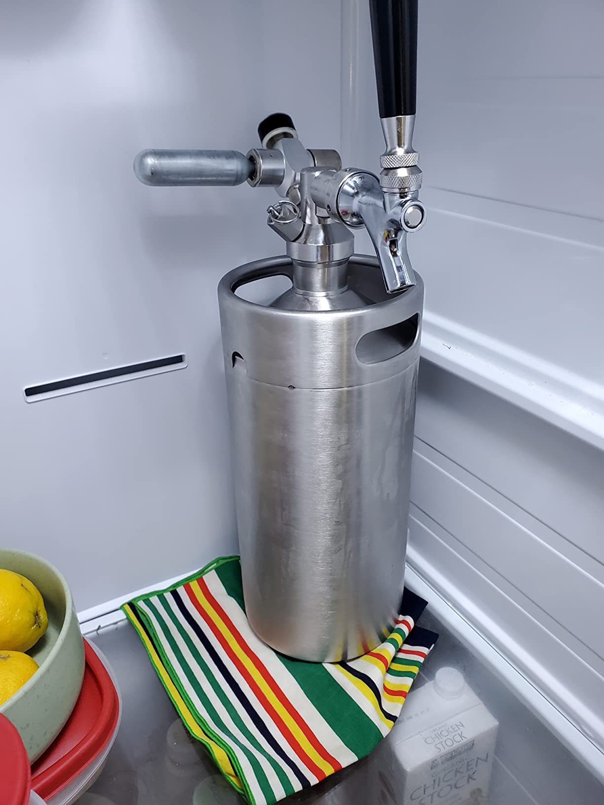TMCRAFT 128oz Mini Keg Growler, Pressurized Stainless Steel Home Keg System | Portable Size Fits Standard Home Cooler/Fridge, Home Keg System with Food Grade Stainless Steel Keeps Fresh and Carbonation customer photo 1