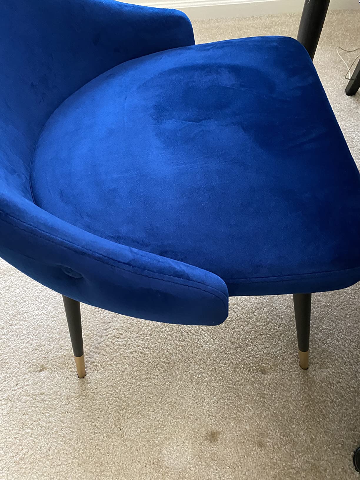Modway Adorn Tufted Performance Velvet Dining Side Chair, Navy customer photo 2