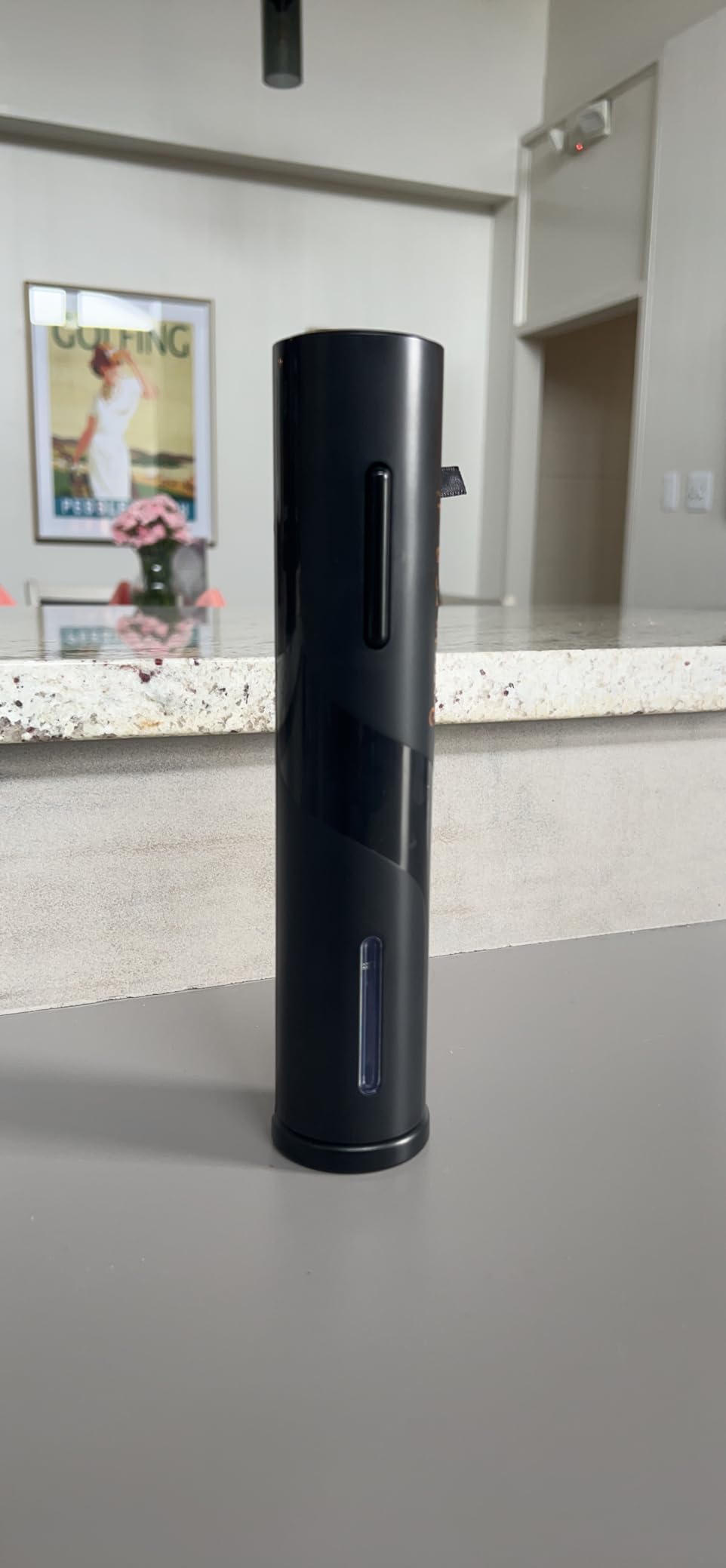 COKUNST Electric Wine Bottle Opener with Foil Cutter, Automatic Corkscrew | Battery Operated One-click Button Corkscrew Remover with Blue Led Indicator Light customer photo 1