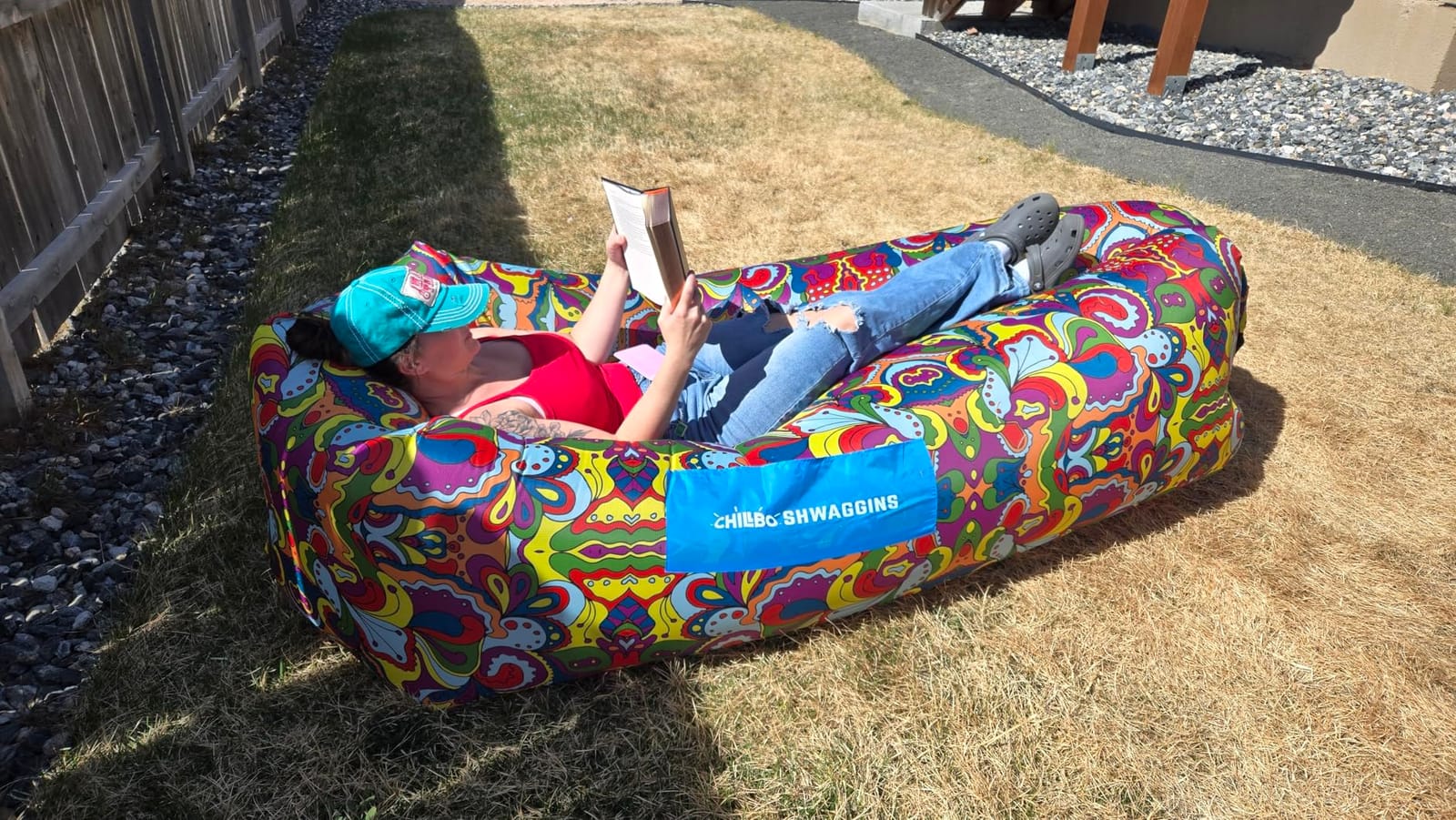 Chillbo Inflatable Loungers, Inflatable Couch for Camping, air Couch | 100% ripstop polyester, pump-free inflation, includes stability pegs & deep pockets, ideal for beach, camping & tailgating customer photo 1