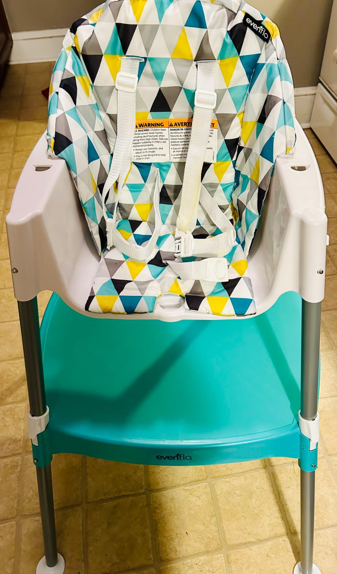 Evenflo Eat and Grow 4-in-1 Convertible High Chair (Pop Star White) customer photo 2