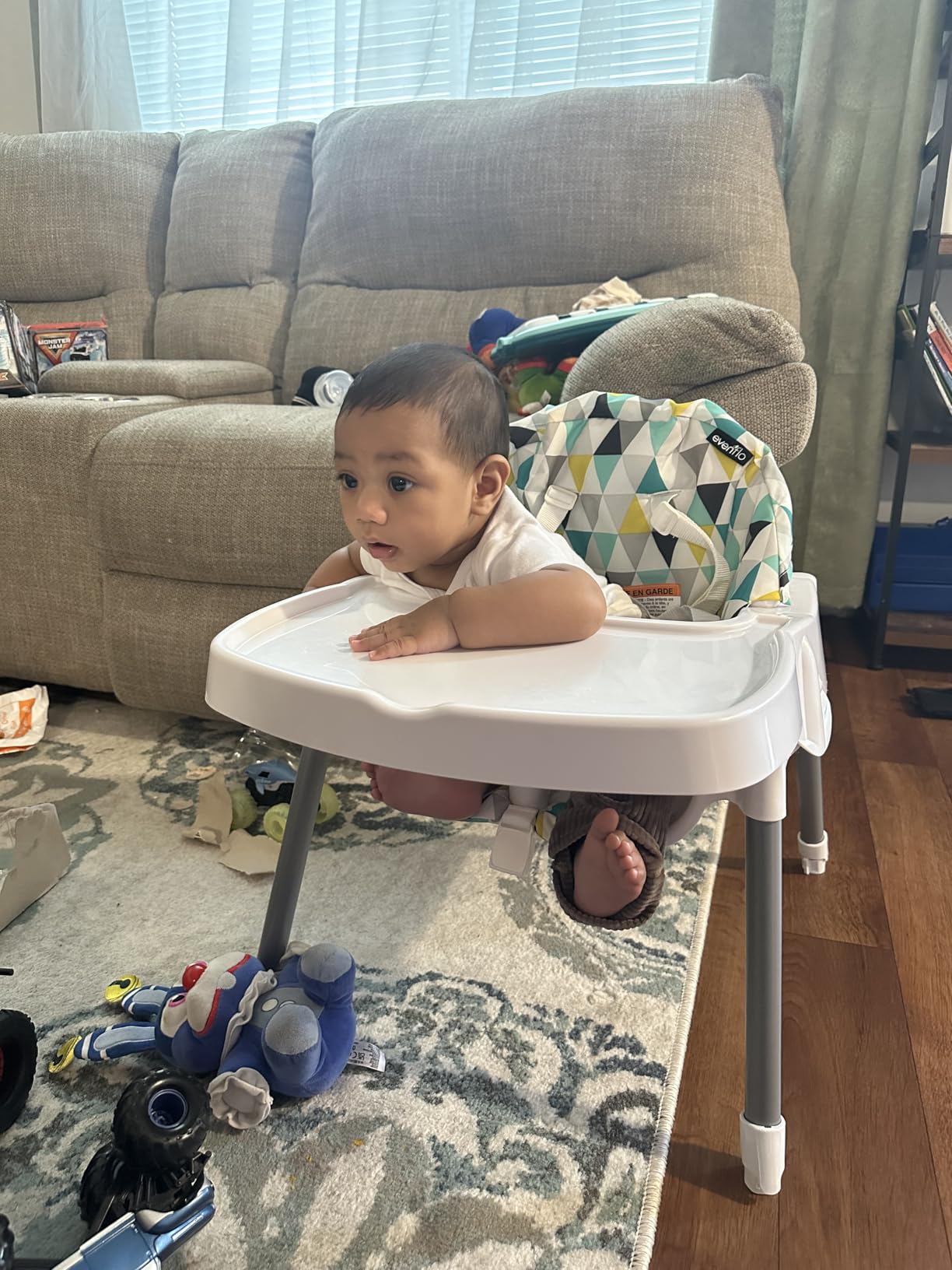 Evenflo Eat and Grow 4-in-1 Convertible High Chair (Prism Triangles) customer photo 2