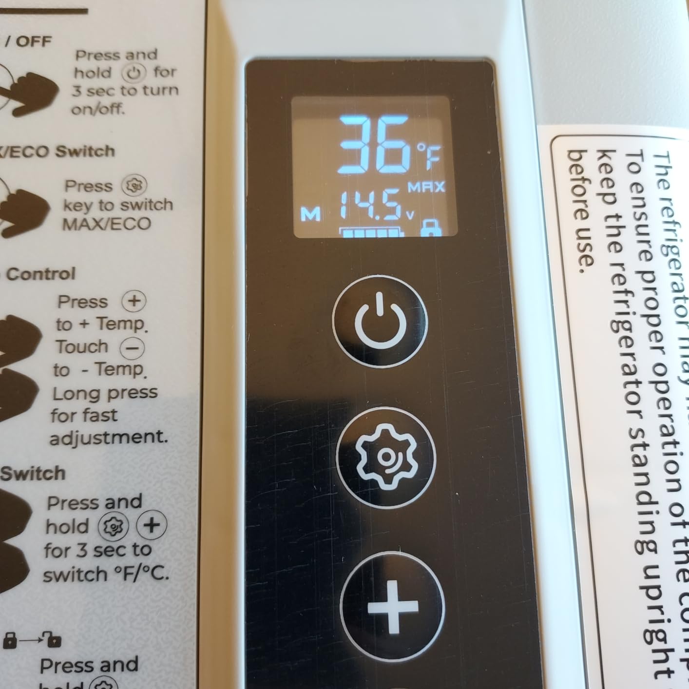 BougeRV 12v refrigerator 23 Quart, -8℉~50℉ Portable Freezer for Car, Grey customer photo 1