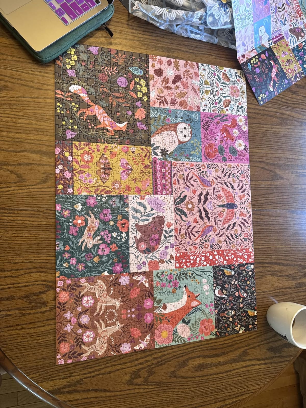 Elena Essex Puzzles for Adults - Rainbow Kingdom | 1000 Piece Pride Rainbow Animal Gradient Puzzle customer photo 2
