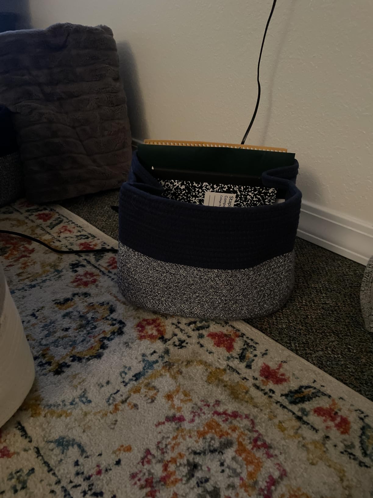 Goodpick Woven Storage Basket for Shelves, 13