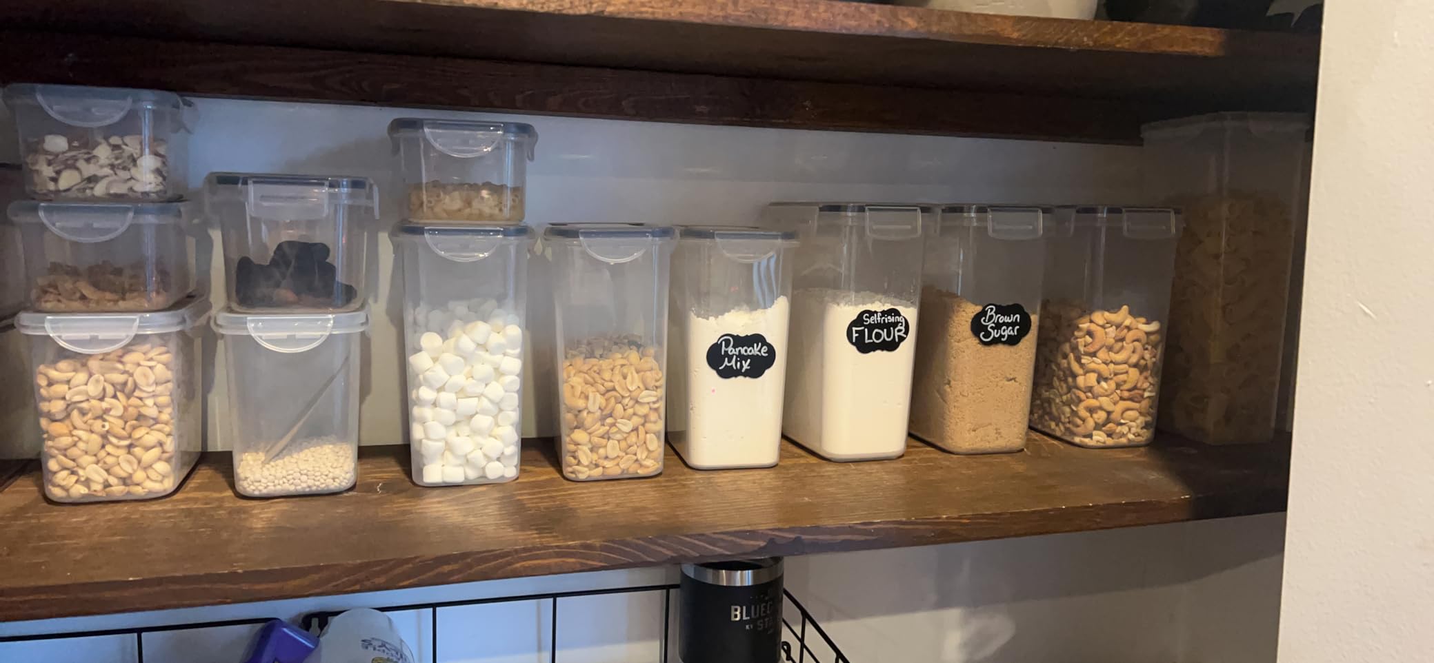 CHEFSTORY Airtight Food Storage Containers Set, 14 PCS Kitchen Storage Containers with Lids for Flour, Sugar and Cereal, Plastic Dry Food Canisters for Pantry Organization and Storage customer photo 2