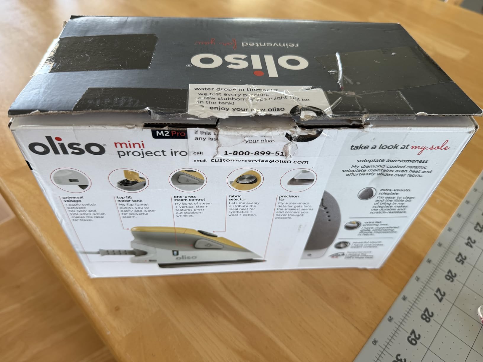 oliso M2Pro Mini Steam Iron for Sewing -1000W Dual Voltage Travel Iron customer photo 2
