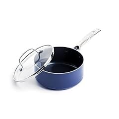 Blue Diamond 2QT Diamond Infused Ceramic Nonstick Sauce Pan with Lid, Blue customer photo 1