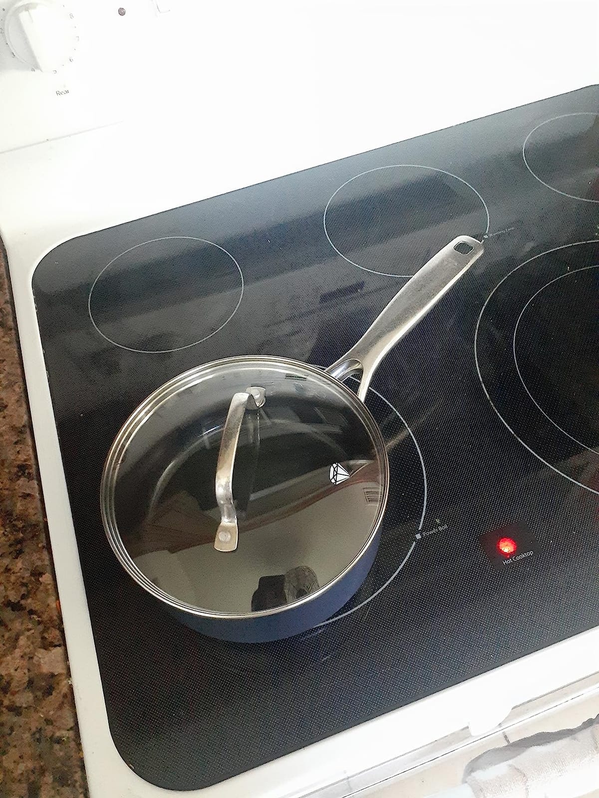 Blue Diamond 2QT Diamond Infused Ceramic Nonstick Sauce Pan with Lid, Blue customer photo 2
