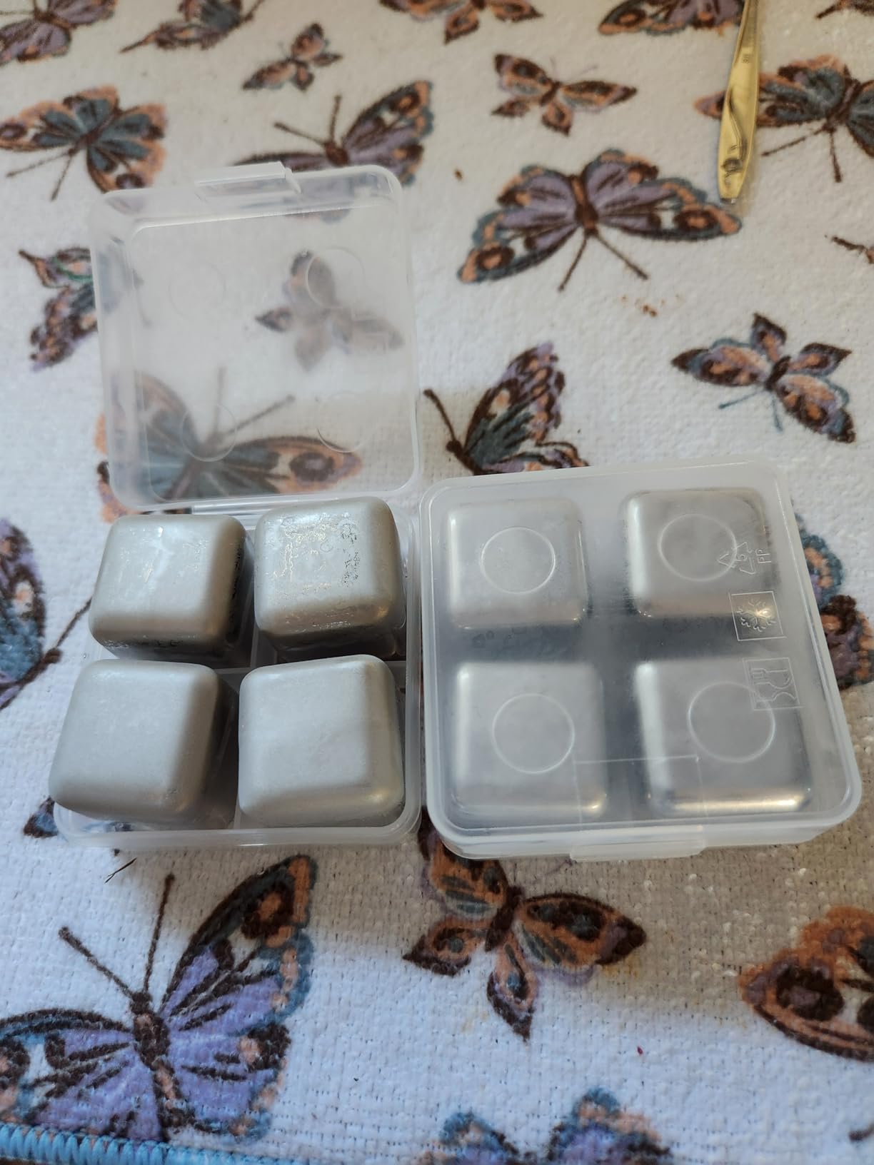 Reusable Stainless Steel Ice Cubes for Drinks - Metal Whiskey Stones, High Cooling Technology, for Whiskey, Vodka, Liqueurs, Wine, Beverage Juice or Soda, 8 Pack customer photo 2