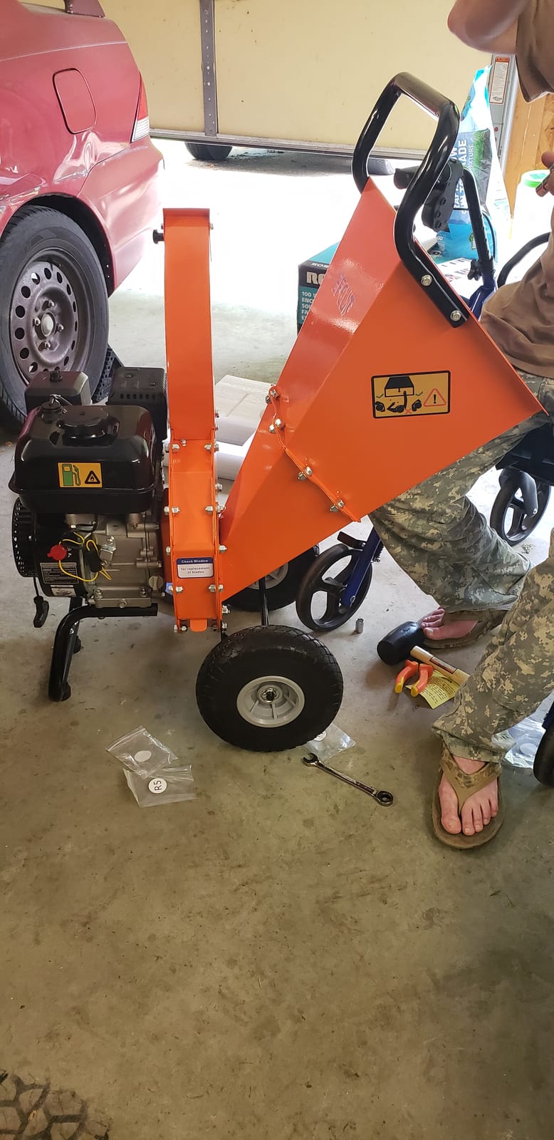 C30 LITE Wood Chipper Shredder Mulcher Heavy Duty 7 HP 212cc Gas Powered 3 Inch Max Capacity 1-Year Warranty After Product Registration customer photo 1