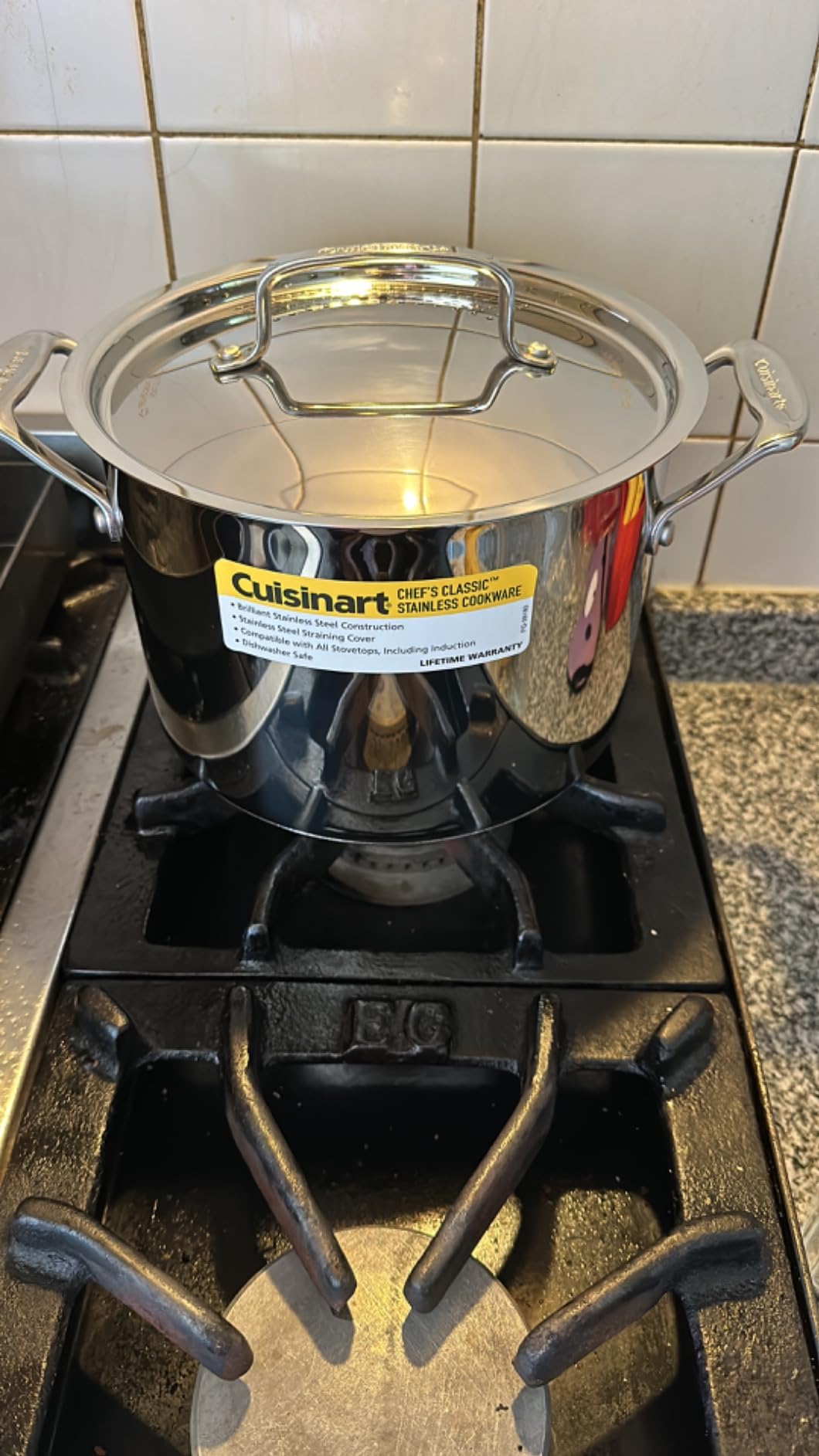 Cuisinart 766S-22 6 Qt. Stainless Steel Pasta Pot w/Straining Cover Chef's-Classic-Stainless-Cookware-Collection, 6-Quart customer photo 1