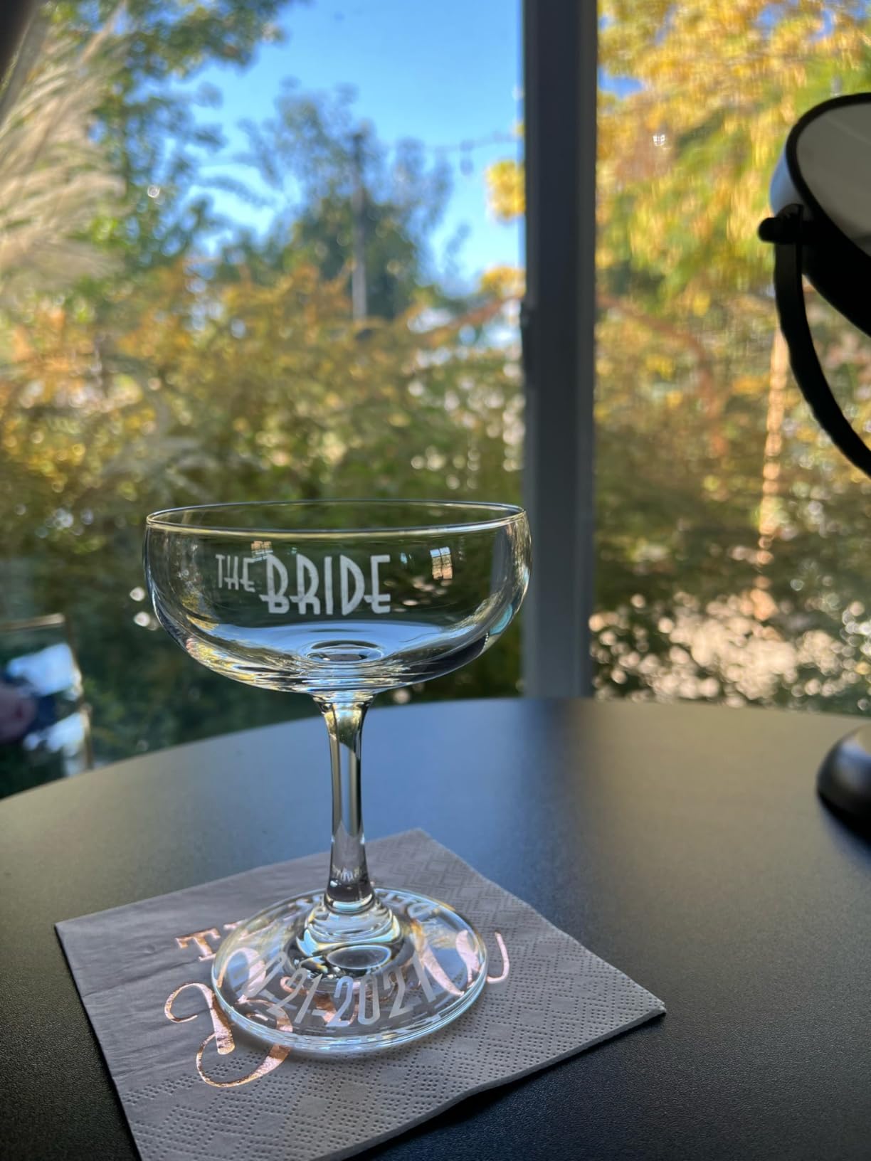 FAWLES Crystal Coupe Glasses, Set of 6, 7 Ounce(220ml), Elegant Short Stem Design, Clear Cocktail Glasses Sets Perfect for Drinking Champagne, Sweet Wine, etc. customer photo 1