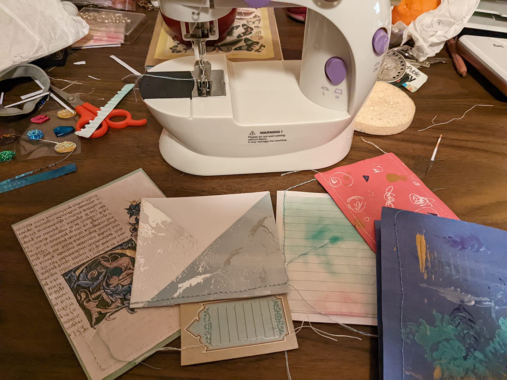 Made By Me My Very Own Sewing Machine for Beginner, Portable Battery Powered First Sewing Machine for Kids Ages 8+, Includes Fabric, Thread, Measuring Tape, & Stuffing, customer photo 2