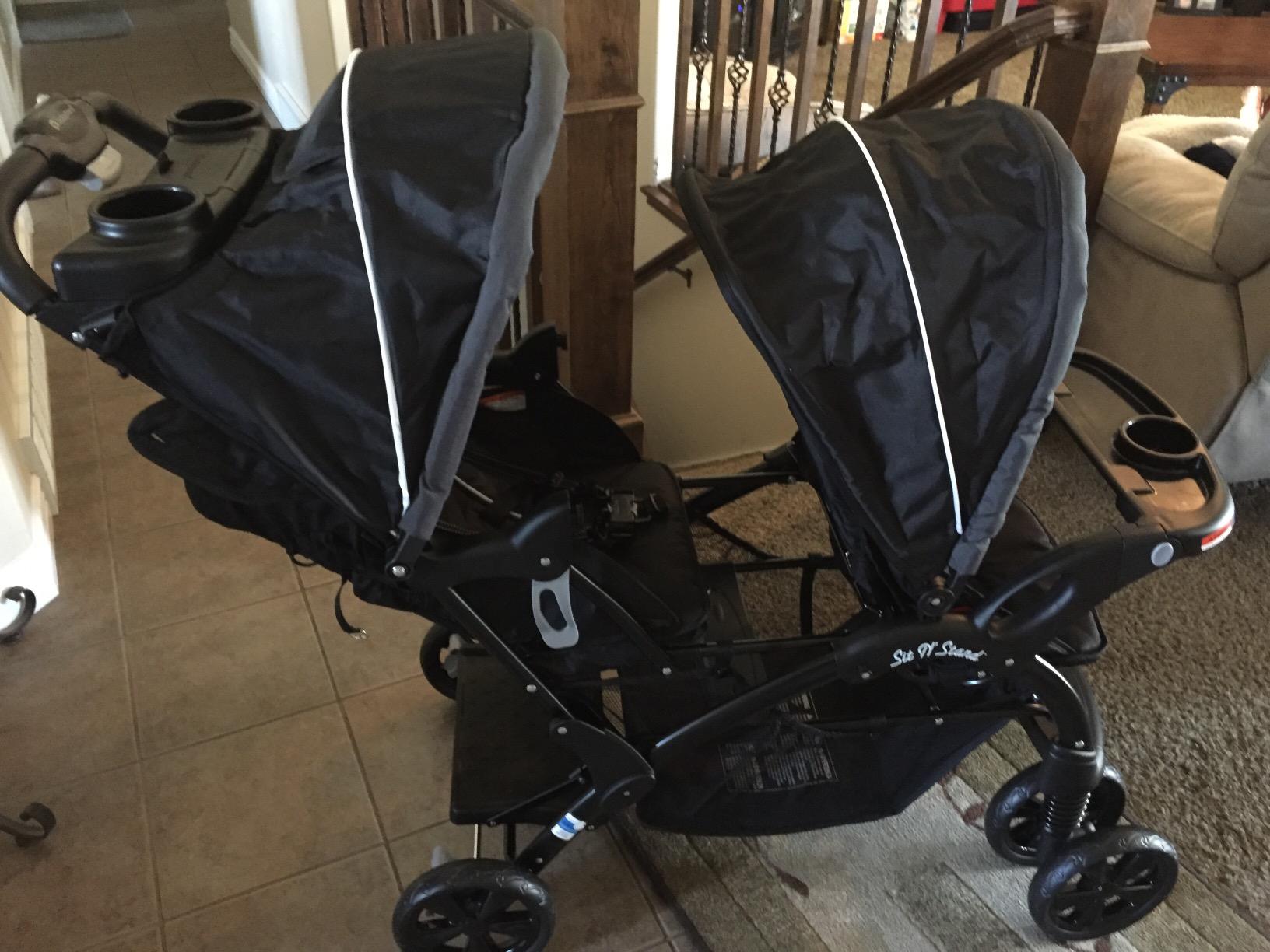 Baby Trend Sit N’ Stand® Double Stroller, Desert Blue customer photo 2