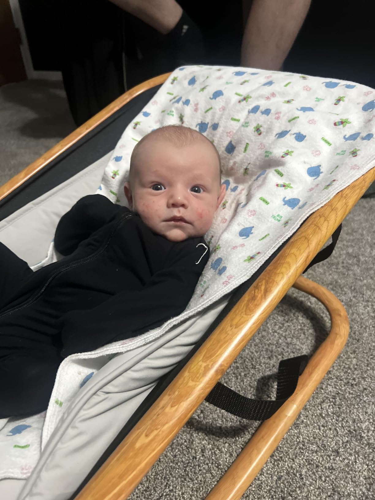 Dream On Me Rock On Me 2-in-1 Baby Rocker and Stationary Seat, Black/Grey customer photo 1
