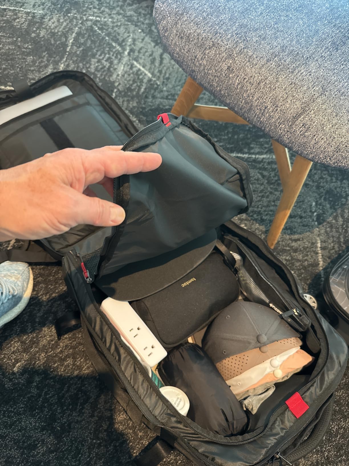 tomtoc Travel Backpack 40L, TSA Carry On Bag Flight Approved, PFAS Free customer photo 1