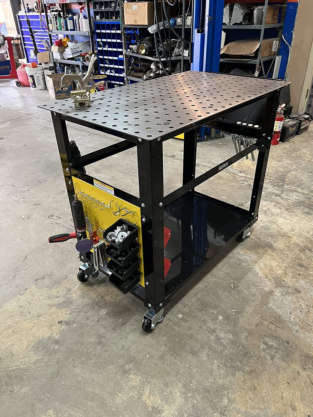Klutch Mobile Welding Workstation, 26-Pc. Fit-Up Kit, 600-Lb. Capacity customer photo 2