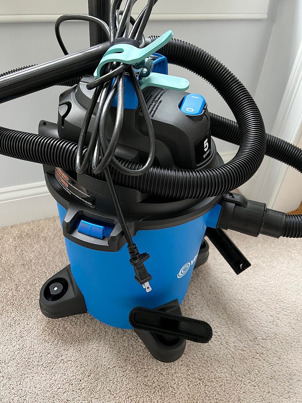 Vacmaster VOC507PF 0101 5-Gal 3 Peak HP Utility Wet/Dry Vacuum Blue customer photo 2