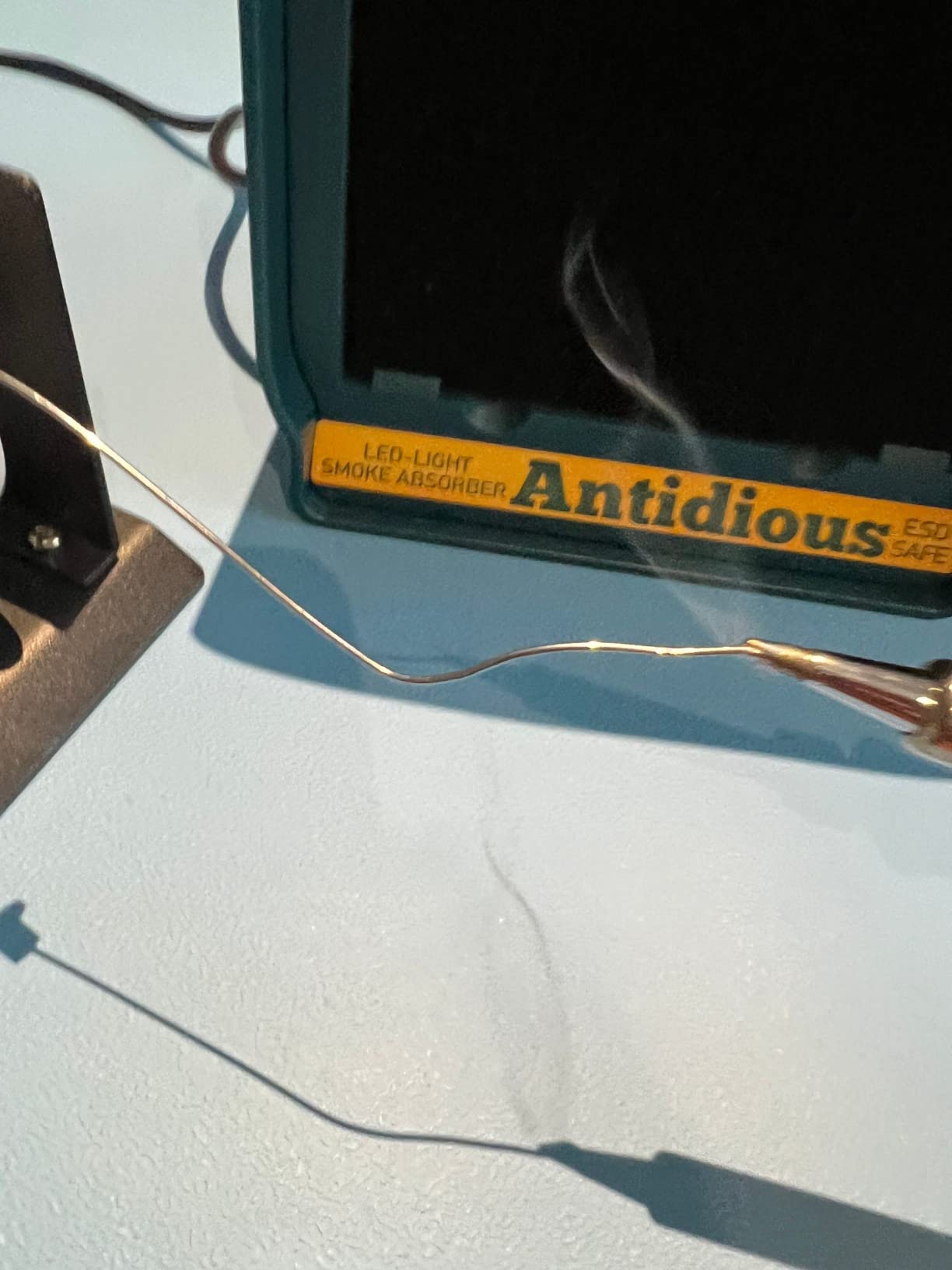 Antidious Fume Extractor Anti-ESD Solder Smoke Absorber Portable Filter for Soldering DIY Fan Extraction Equipment with Spare Activated Carbon for Brazing Welding Soldering, Fume Prevention Remover customer photo 1