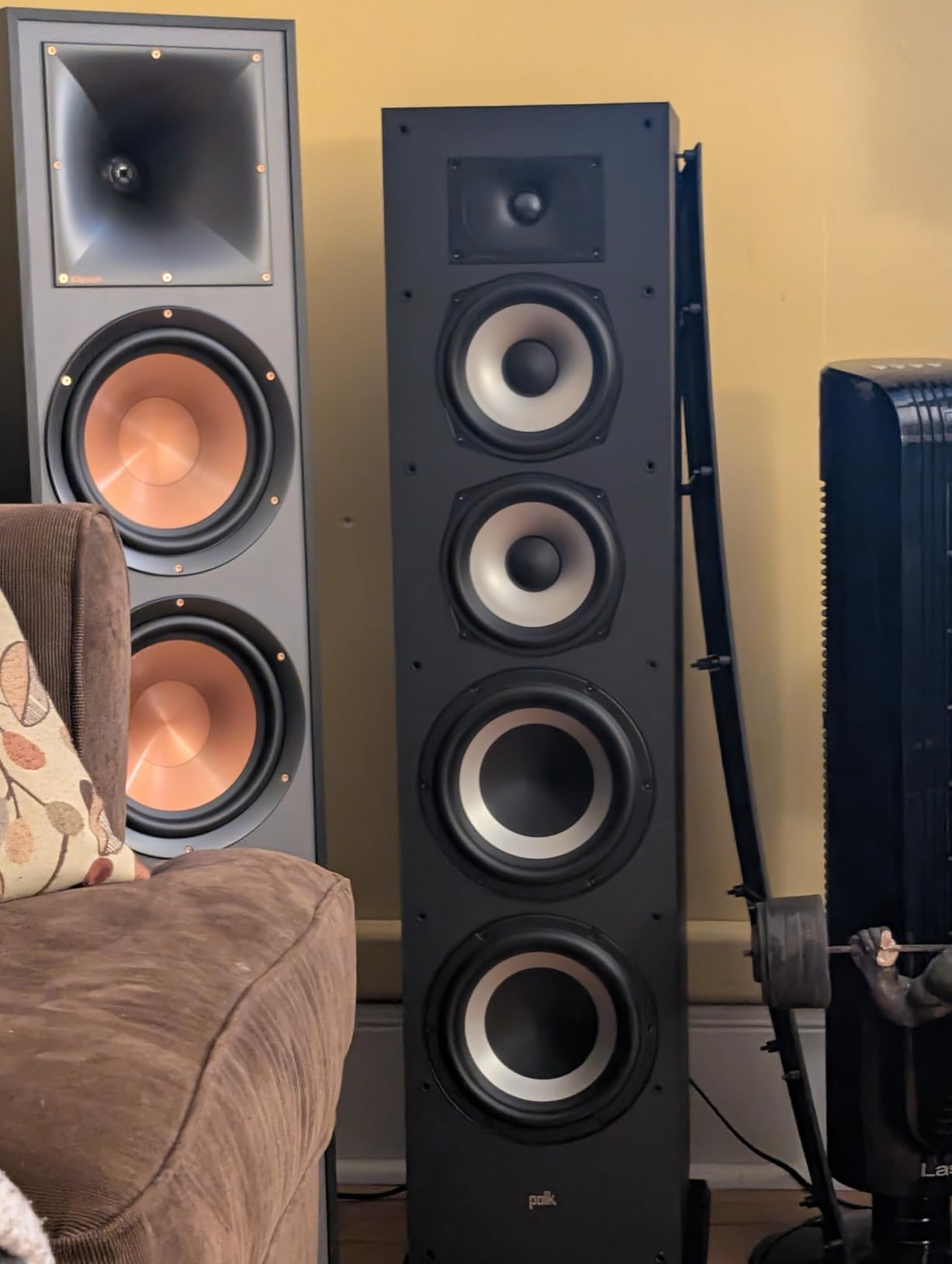 Polk Audio Monitor XT70 Large Home Tower Speaker (Single, Midnight Black) | Stereo Speaker, Dolby Atmos, DTS:X Compatible, 1
