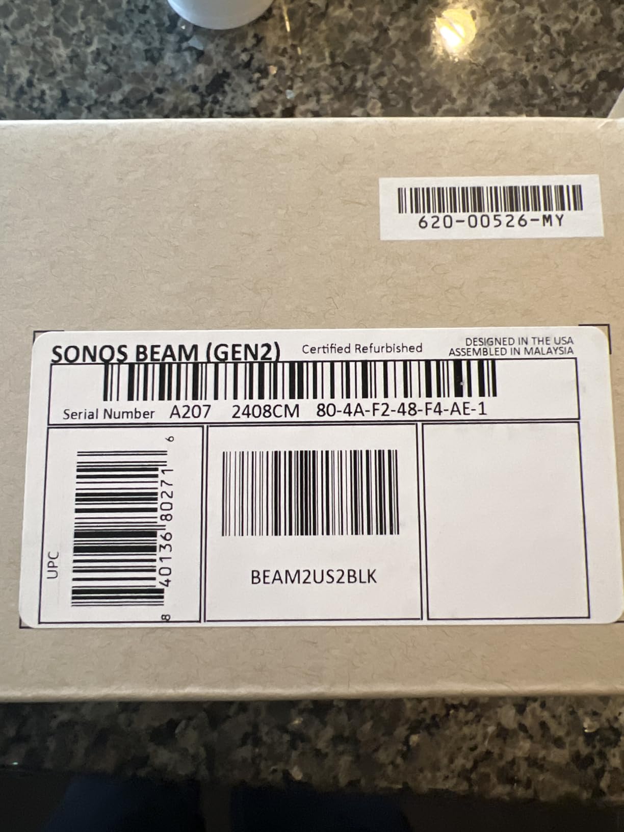 Sonos Beam Gen 2 - Black - Soundbar with Dolby Atmos | 5-Driver Array with 3D Surround | Alexa | Works with Sonos Sub Mini & Rears | WiFi | Ethernet & AirPlay 2 | HDMI eARC customer photo 2