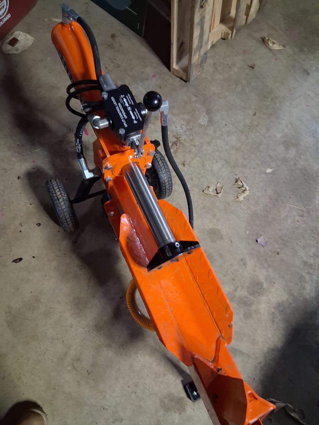SuperHandy Hydraulic Log Splitter, 14 Ton, Portable Firewood Splitter customer photo 2