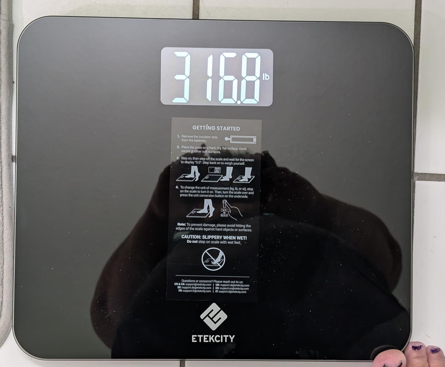 Etekcity Smart Scale for Body Weight and Fat, BMI, FSA Eligible, Black | HSA Eligible, Digital Scale for BMI, Muscle Mass and Body Composition, with Apple Health, TFT Display, Tempered Glass customer photo 2