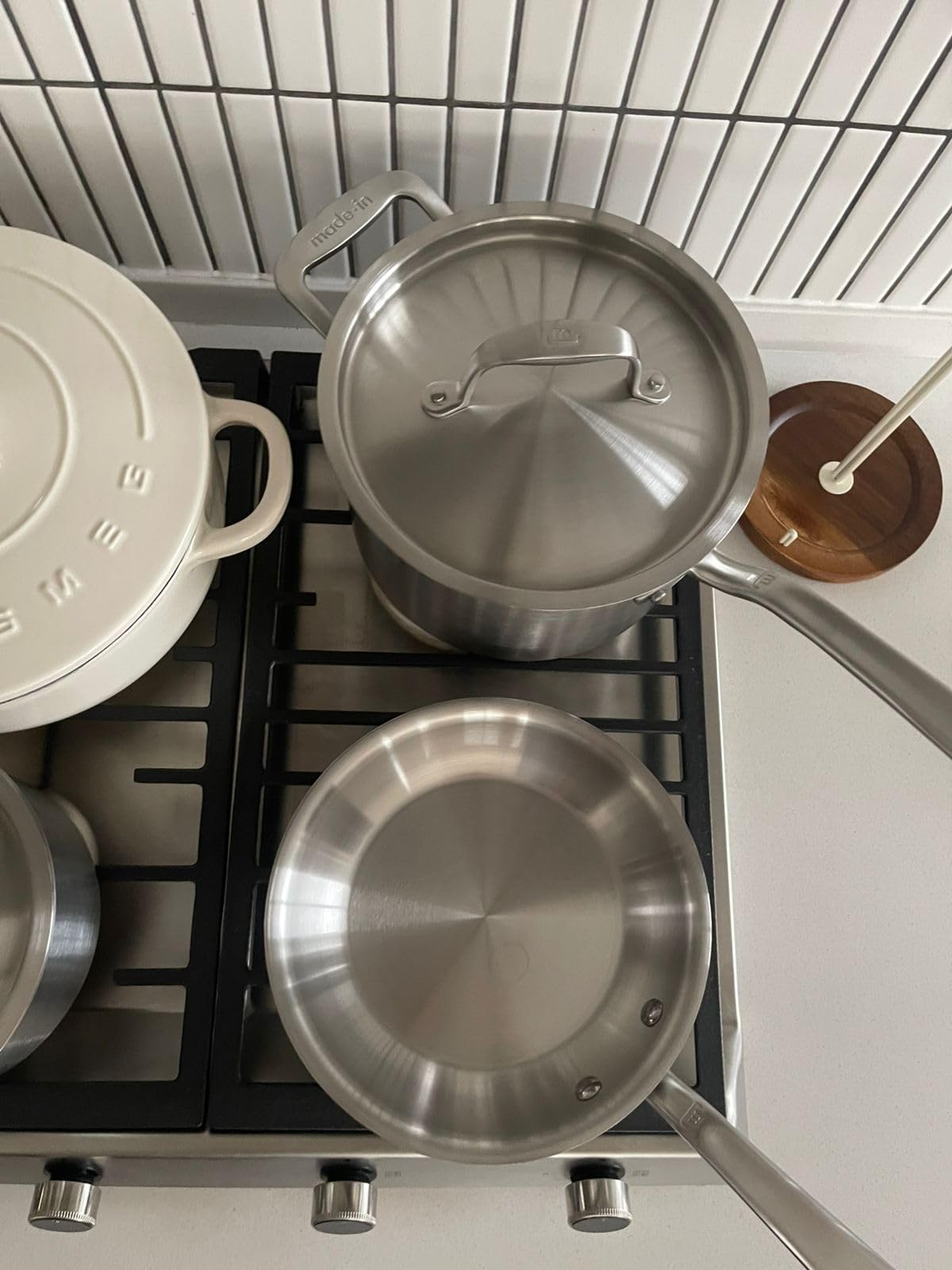 Made In Cookware 10 Piece Stainless Steel Pot and Pan Set - 5 Ply Clad - Crafted in Italy customer photo 2