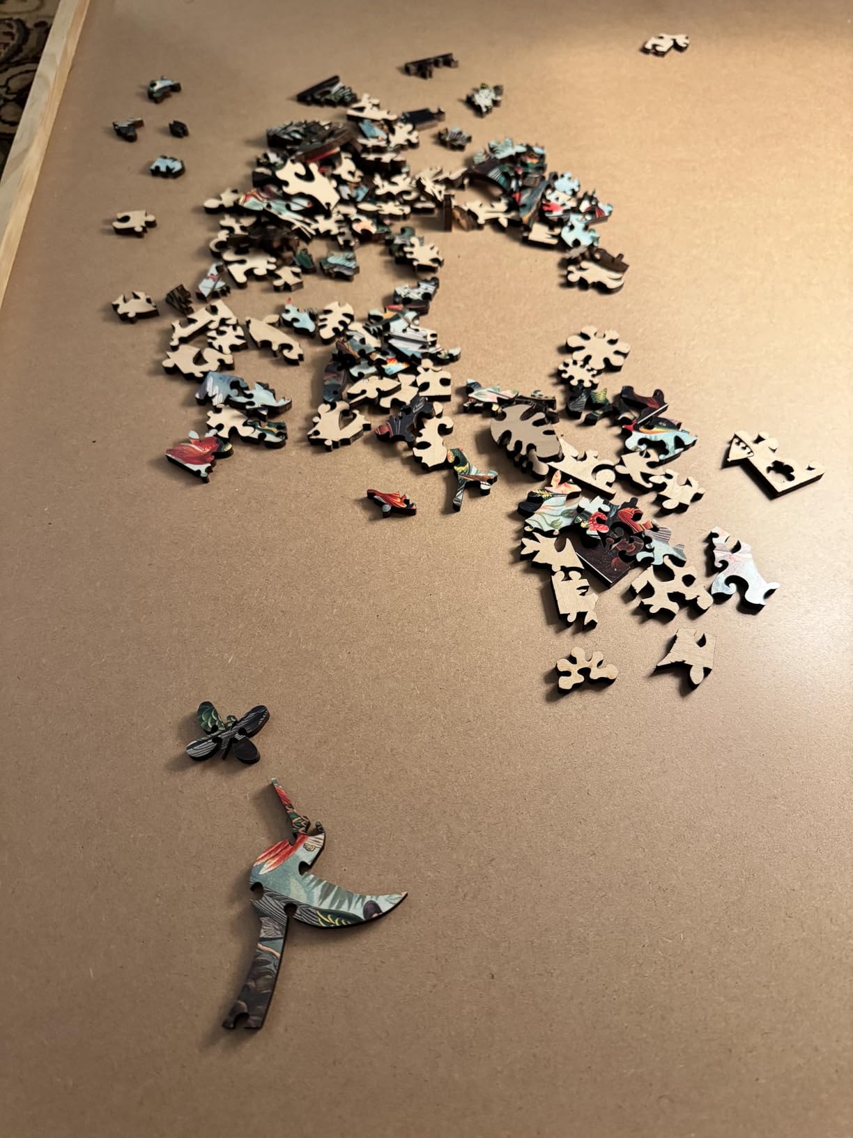Wooden Jigsaw Puzzle for Adults - Uniquely Shaped Pieces - Made in The USA by FoxSmartBox - 145 Pieces - Hummingbirds customer photo 1