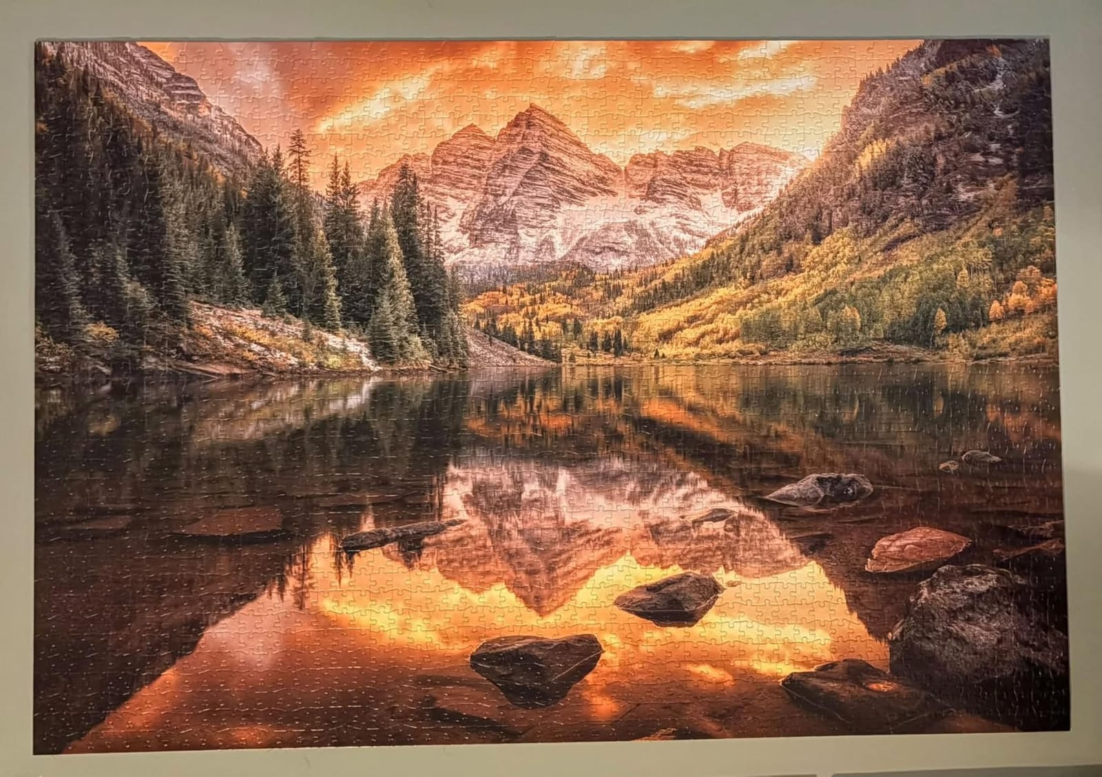 Buffalo Games Puzzles, Joshua Snow Lake, 2000 Piece Puzzles for Adults | Art by Joshua Snow, Intermediate to Expert, Made in USA, Recycled Board, Finished Size 38.50 x 26.50 in, Giftable customer photo 2