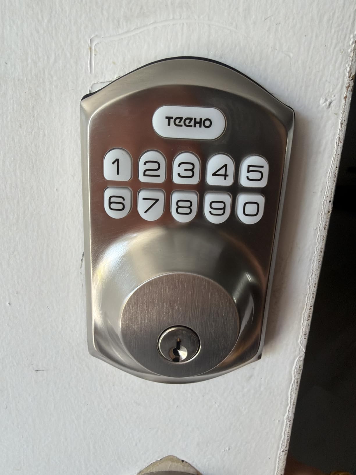 TEEHO TE001 Keyless Entry Deadbolt with Keypad for Front Door, Matte Black customer photo 2