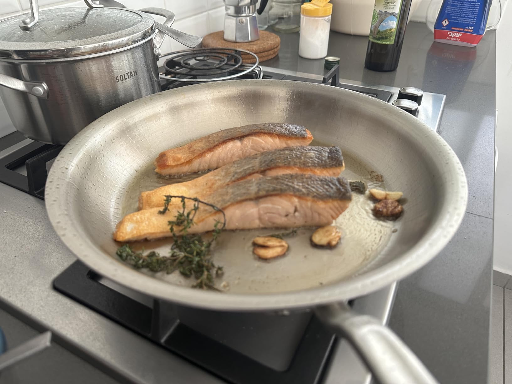 Made In Cookware - 12-Inch Stainless Steel Frying Pan - 5 Ply Stainless Clad - Professional Cookware - Crafted in Italy - Induction Compatible customer photo 1
