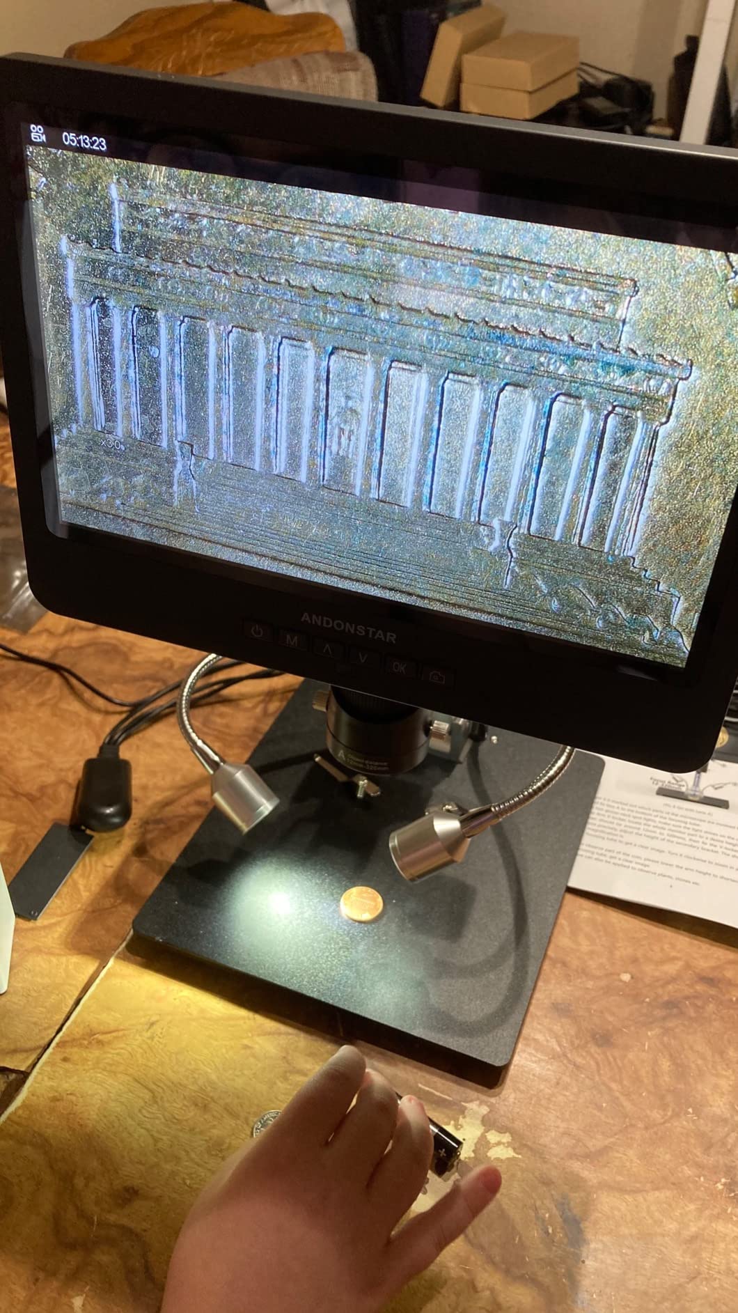 Andonstar AD249S-M 3 Lens 2160P 10.1 Inch HDMI Digital Microscope 2000x customer photo 2