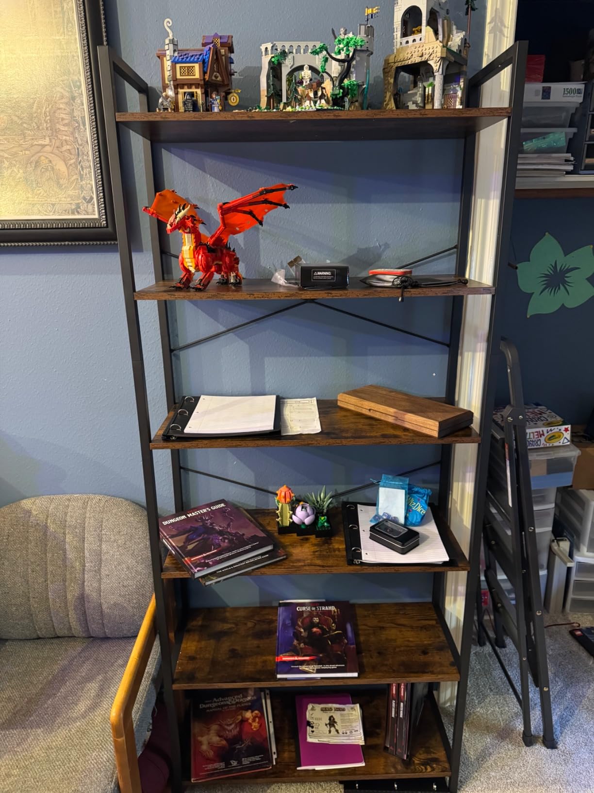 VASAGLE 5-Tier Bookshelf, Bookcase with Shelves, Storage Shelf, Living Room customer photo 1