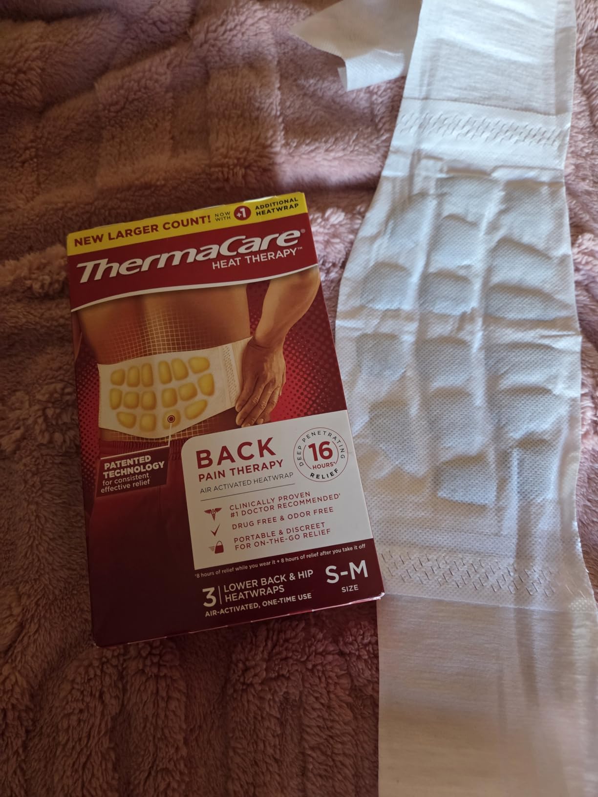 ThermaCare Advanced Lower Back & Hip Heat Wraps, Pain Relief, 10 Count customer photo 2