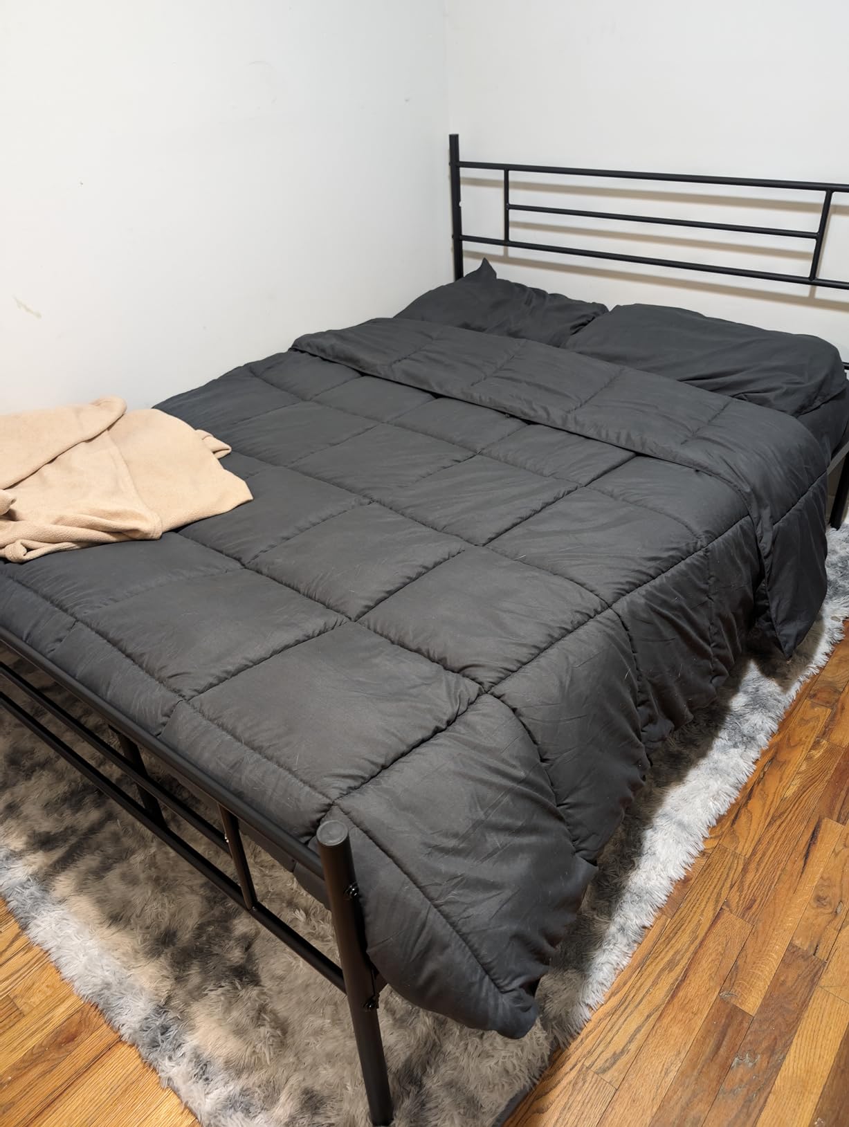 Milliard Full Size Futon Mattress, Light Grey, 71 x 52 x 6 Inch, Memory Foam Futon Mattress Full Size, CertiPUR-US, Comfy Sofa Bed, Couch, Removable Washable Hypoallergenic Cover, Frame Not Included customer photo 2