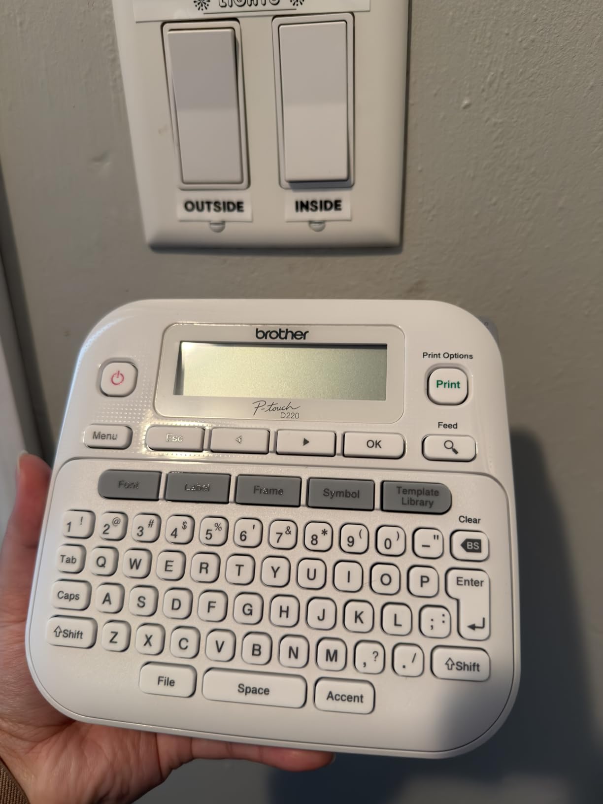 Brother P-Touch PTD220 Home/Office Everyday Label Maker | Prints TZe Label Tapes up to ~1/2 inch White customer photo 2