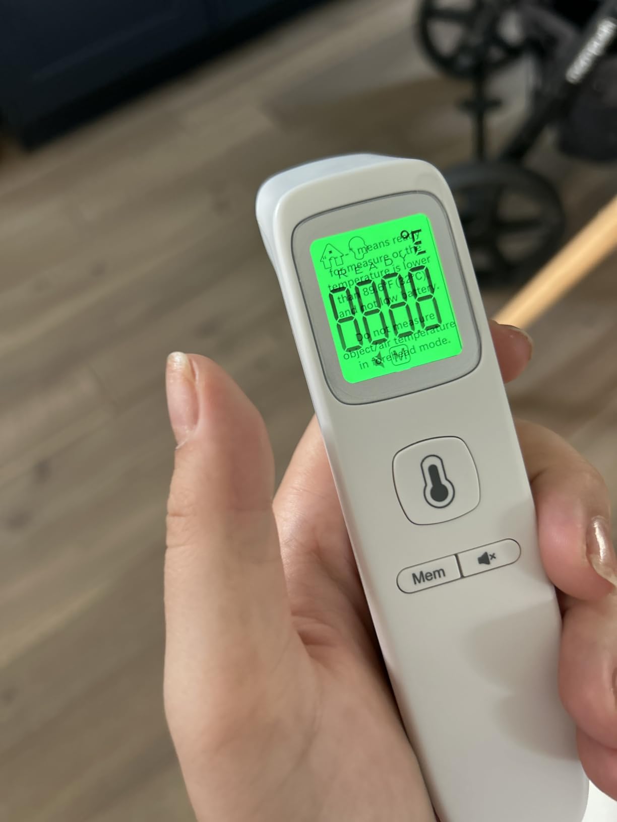 No-Touch Thermometer for Adults, Kids, Babies, 1-Sec Fast Accurate (Black) | Fever Alarm, Large LCD with 3-Color Backlight, Silent Mode, 35-Reading Memory, Forehead & Object Mode, for Home & Clinic customer photo 2