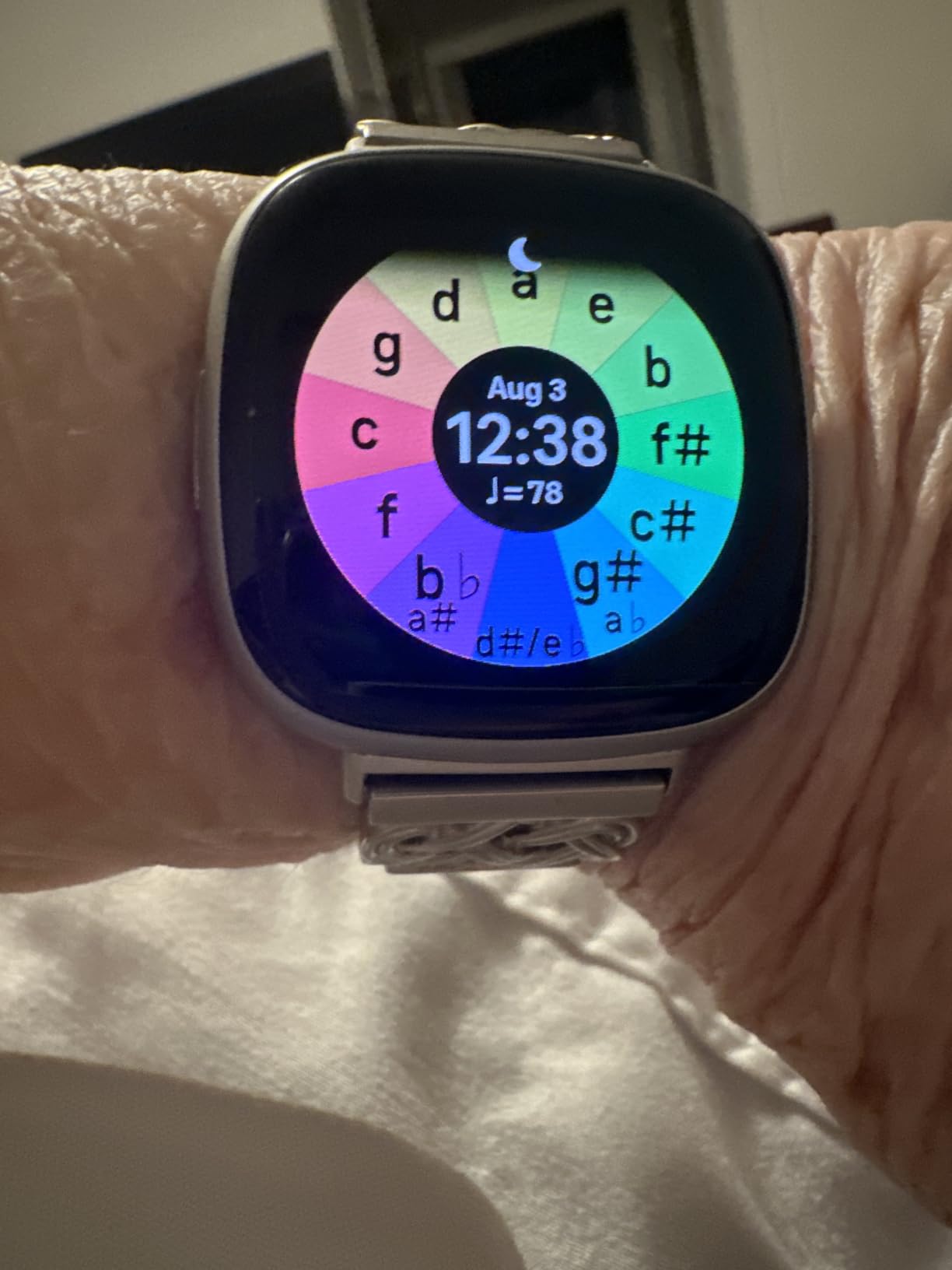 Google Fitbit Versa 4 Fitness Smartwatch, - Waterfall Blue/Platinum customer photo 1